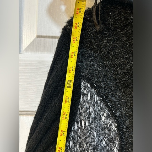 Liquid By Sioni Sweater Cardigan M Patchwork Hippie Boho Art Teacher Steampunk - Picture 7 of 8